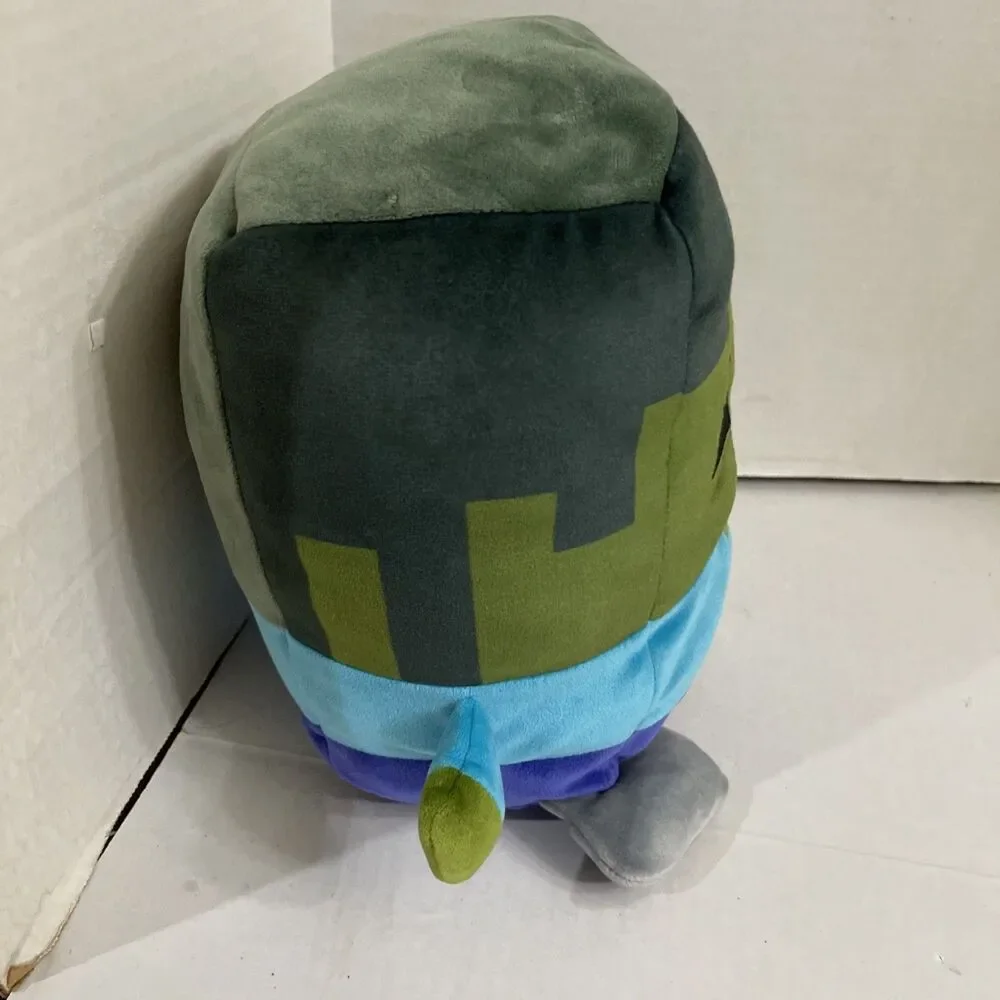 Minecraft Cuutopia Steven The Zombie Plush Toy Stuffed Animal Mojang Mattel 9”